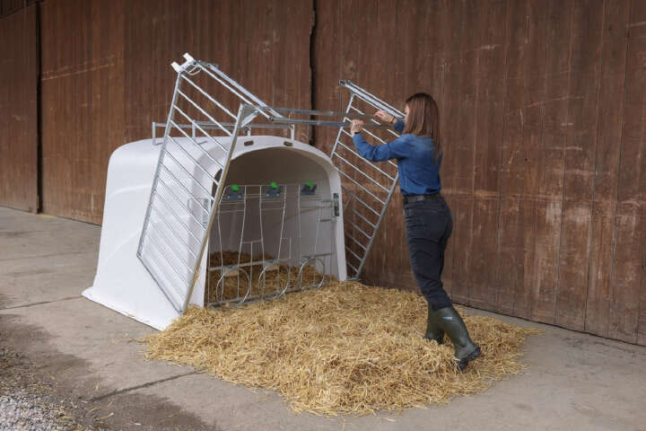 KERBL CalfHouse Premium DUO mit Umzäunung